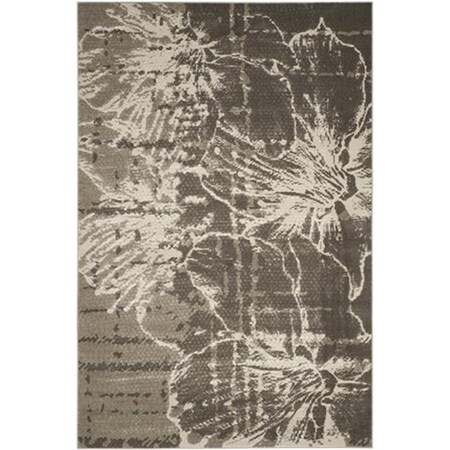 Safavieh Porcello Power Loomed Rectangle Rug- Grey - Dark Grey- 5 Ft. 2 In. X 7 Ft. 6 In. PRL7732A-5